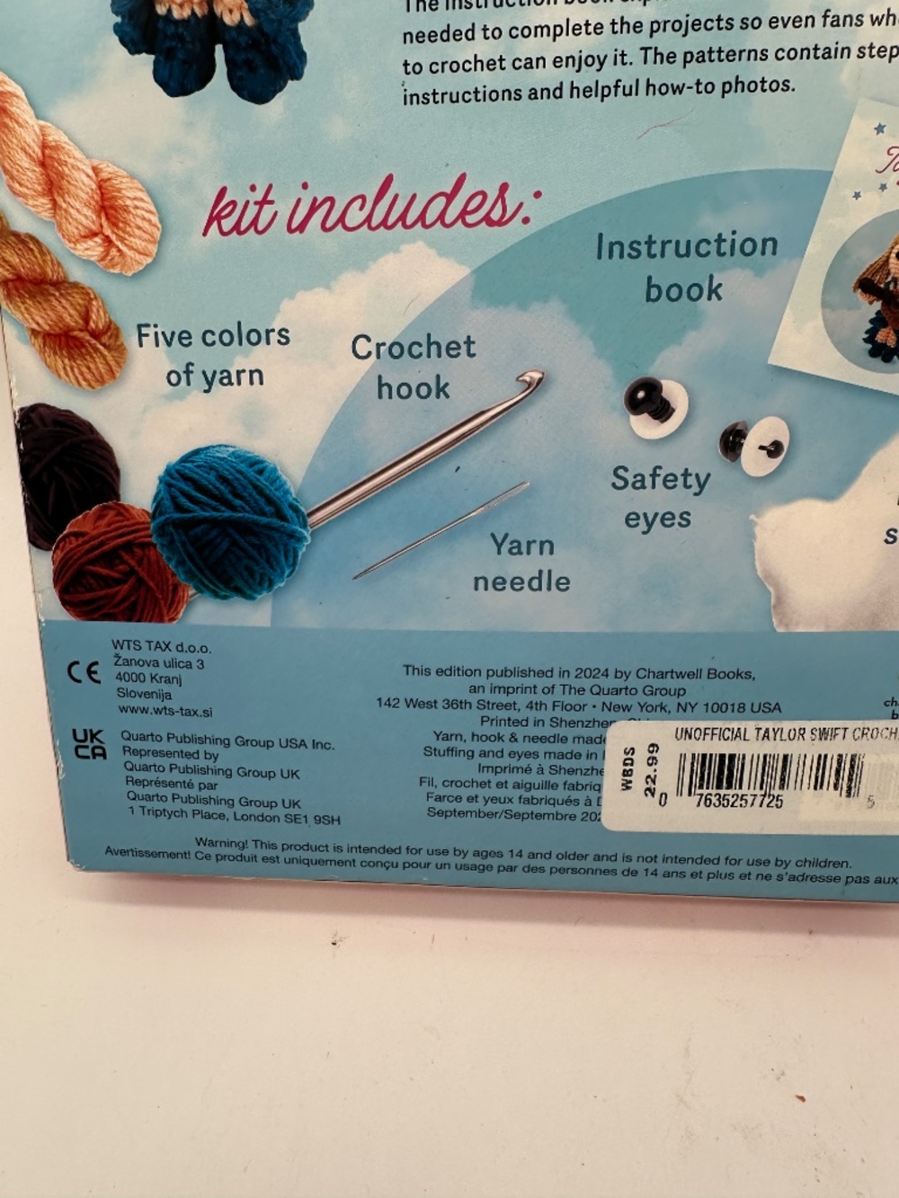 Unofficial Taylor Swift Crochet Amigurumi Doll & Guitar Kit - Picture 6 of 14